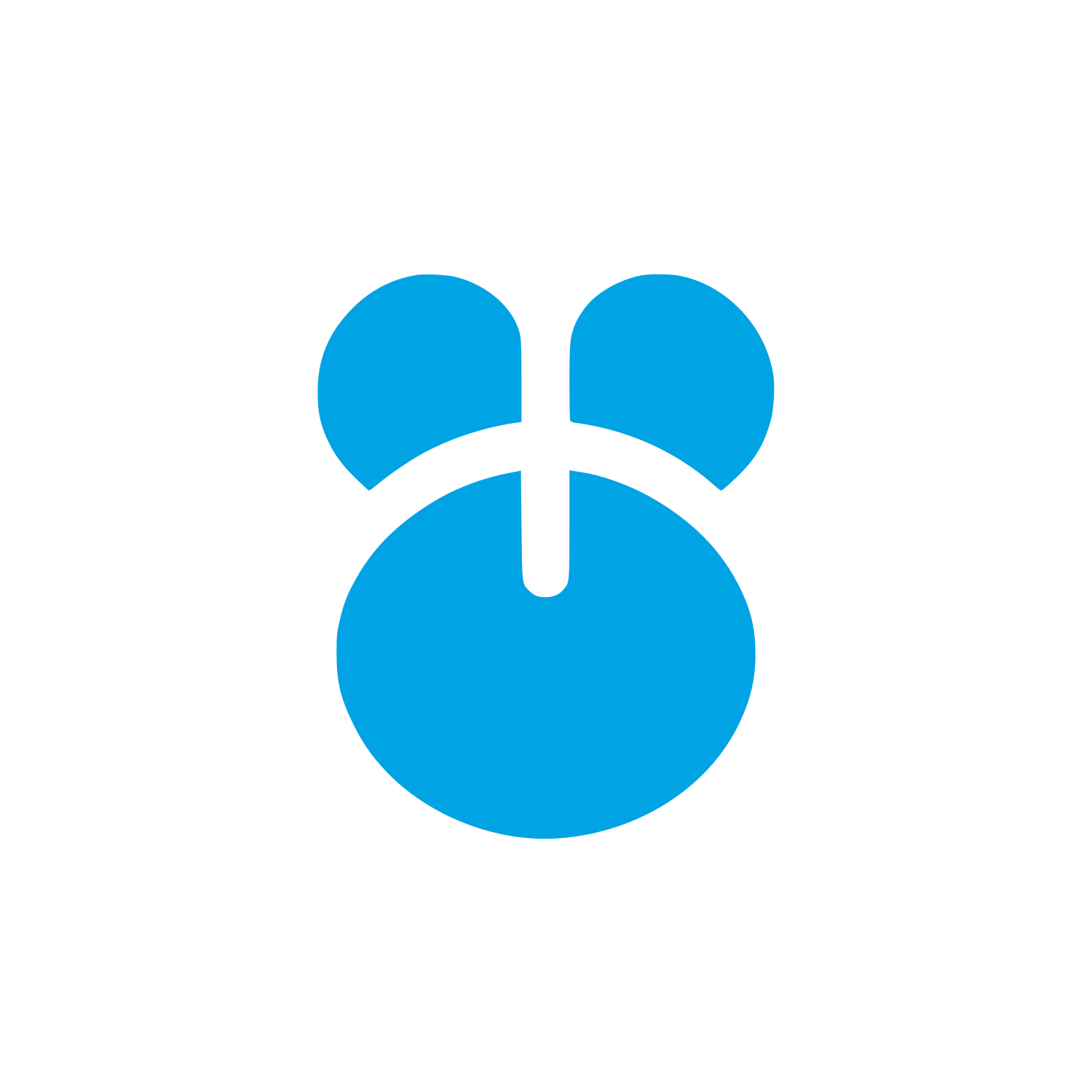 Unique Bear Logo #00a3e4