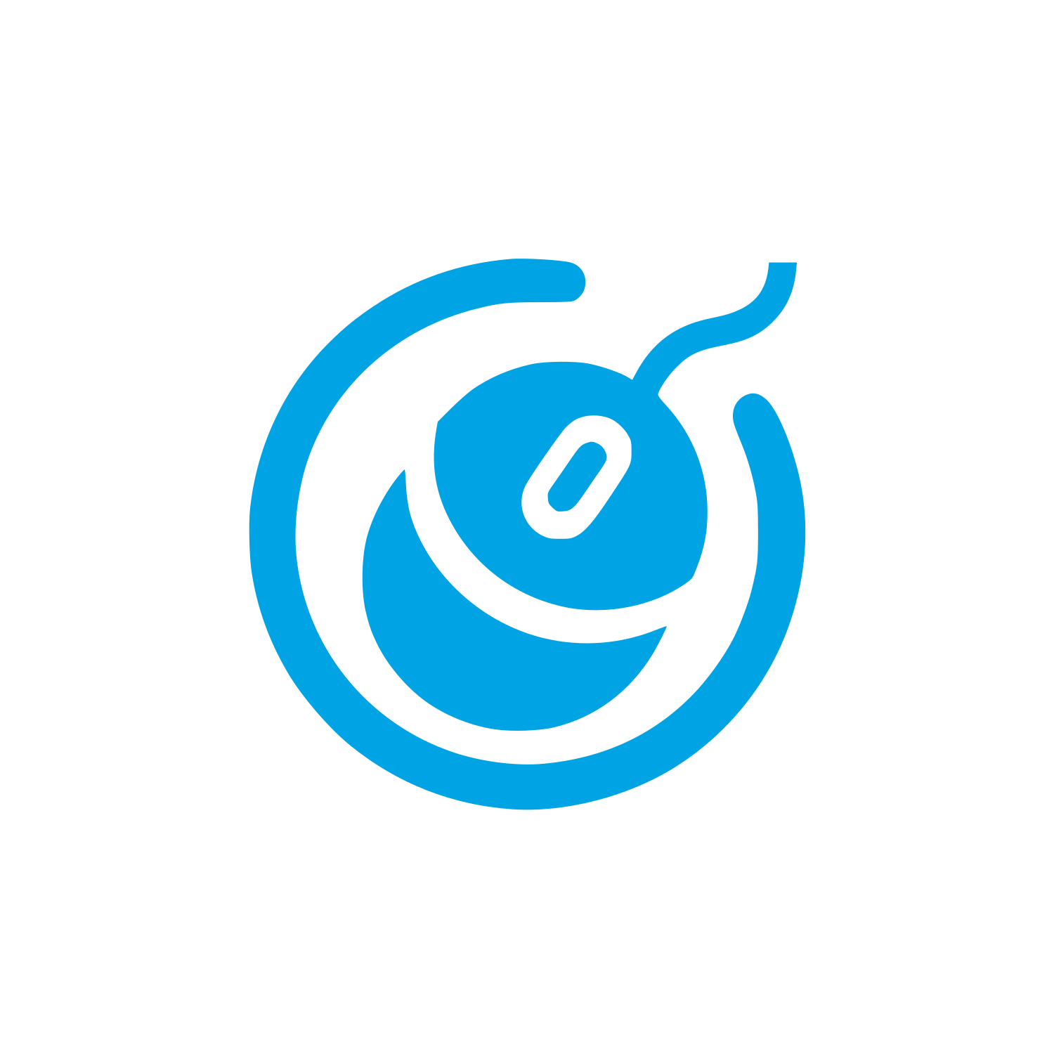 Logo for Mouse Design #00a3e4