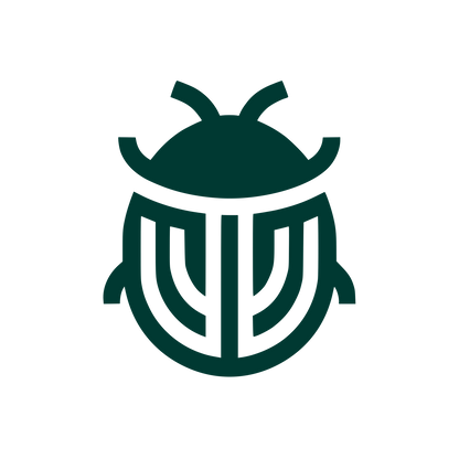 Geometric Beetle Logo #003932