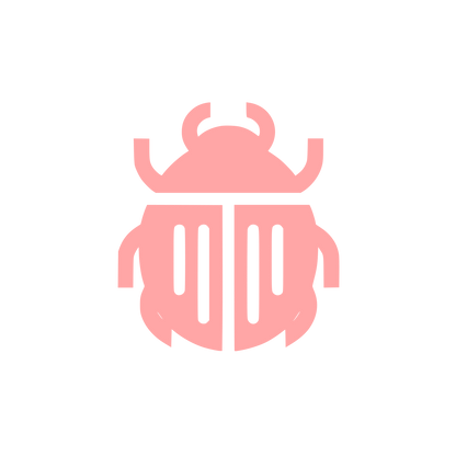Bug Logo Design #ffa6a6