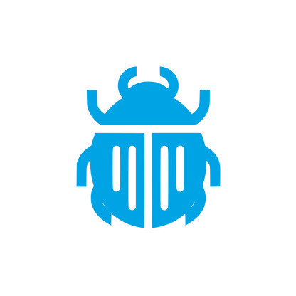Bug Logo Design #00a3e4