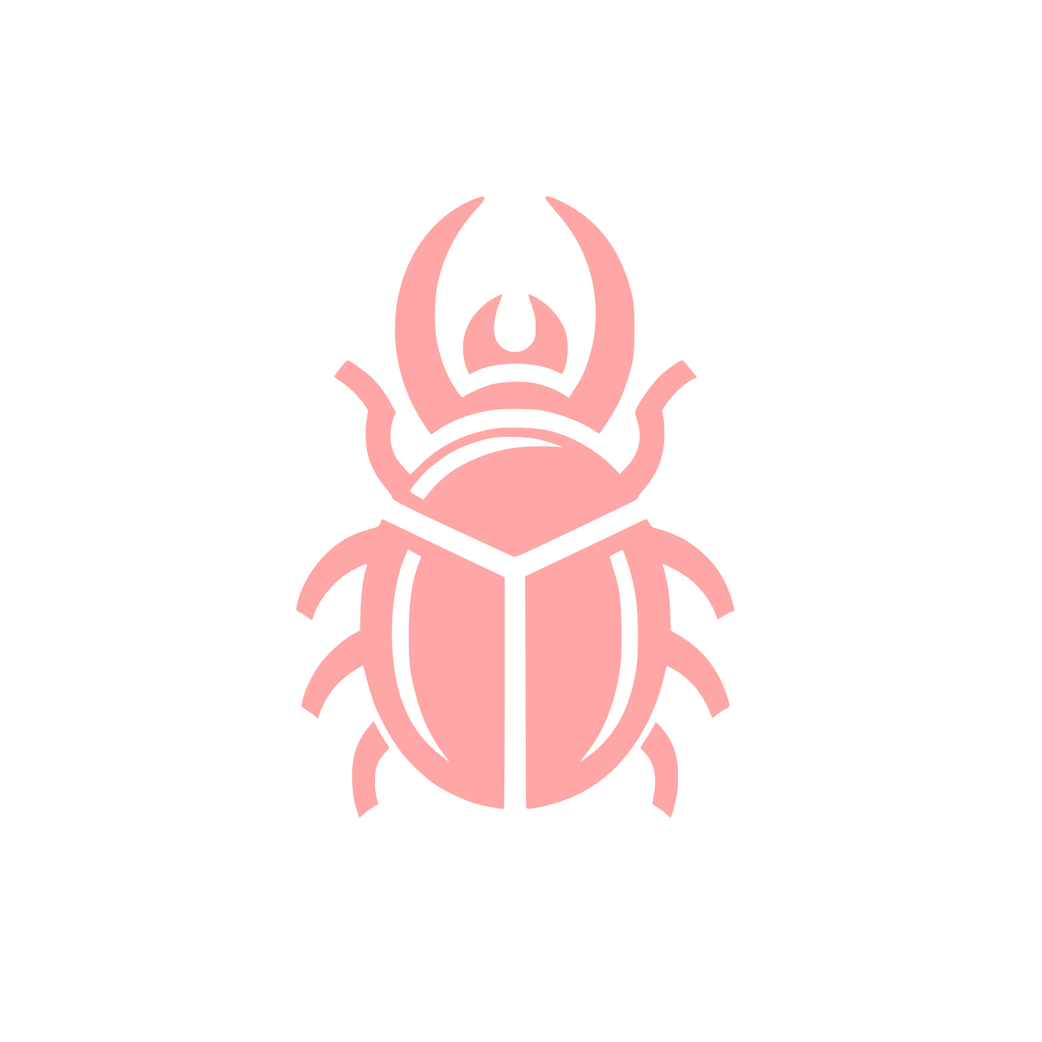Bold Beetle Logo #ffa6a6