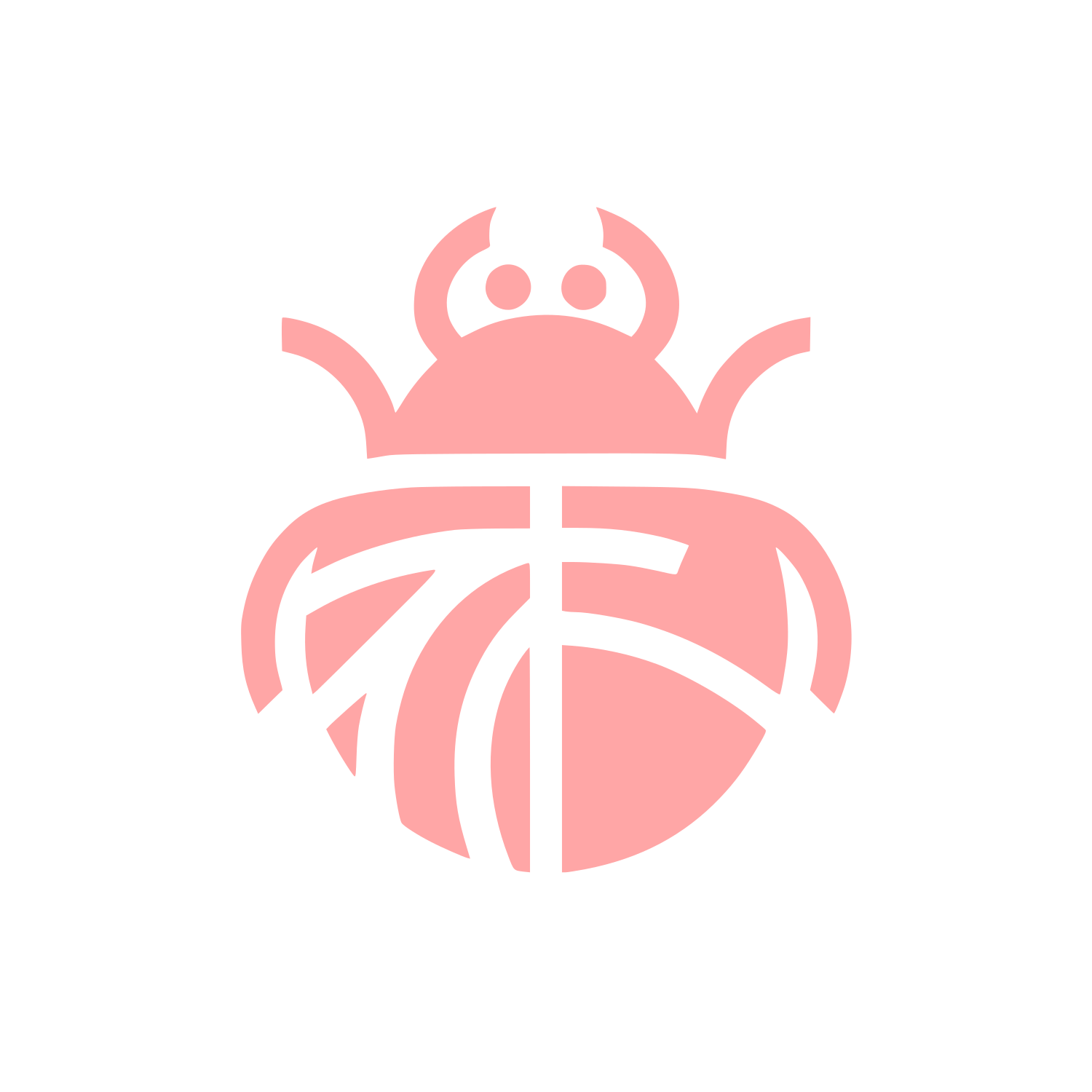 Logo with Beetle Design #ffa6a6