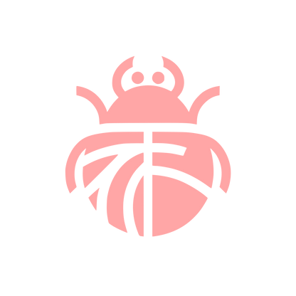 Logo with Beetle Design #ffa6a6