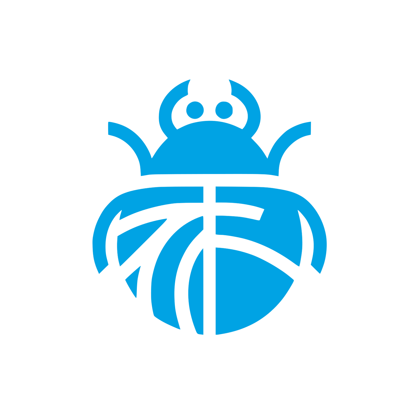 Logo with Beetle Design #00a3e4