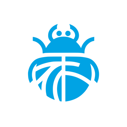 Logo with Beetle Design #00a3e4