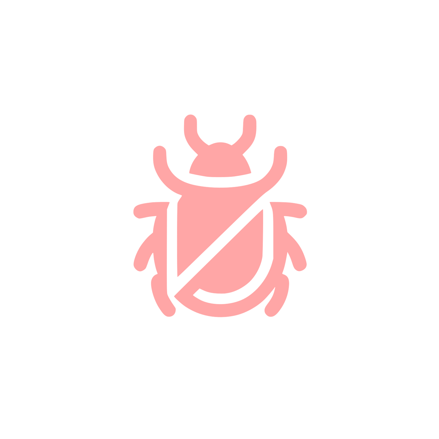 Logo Beetle Design #ffa6a6