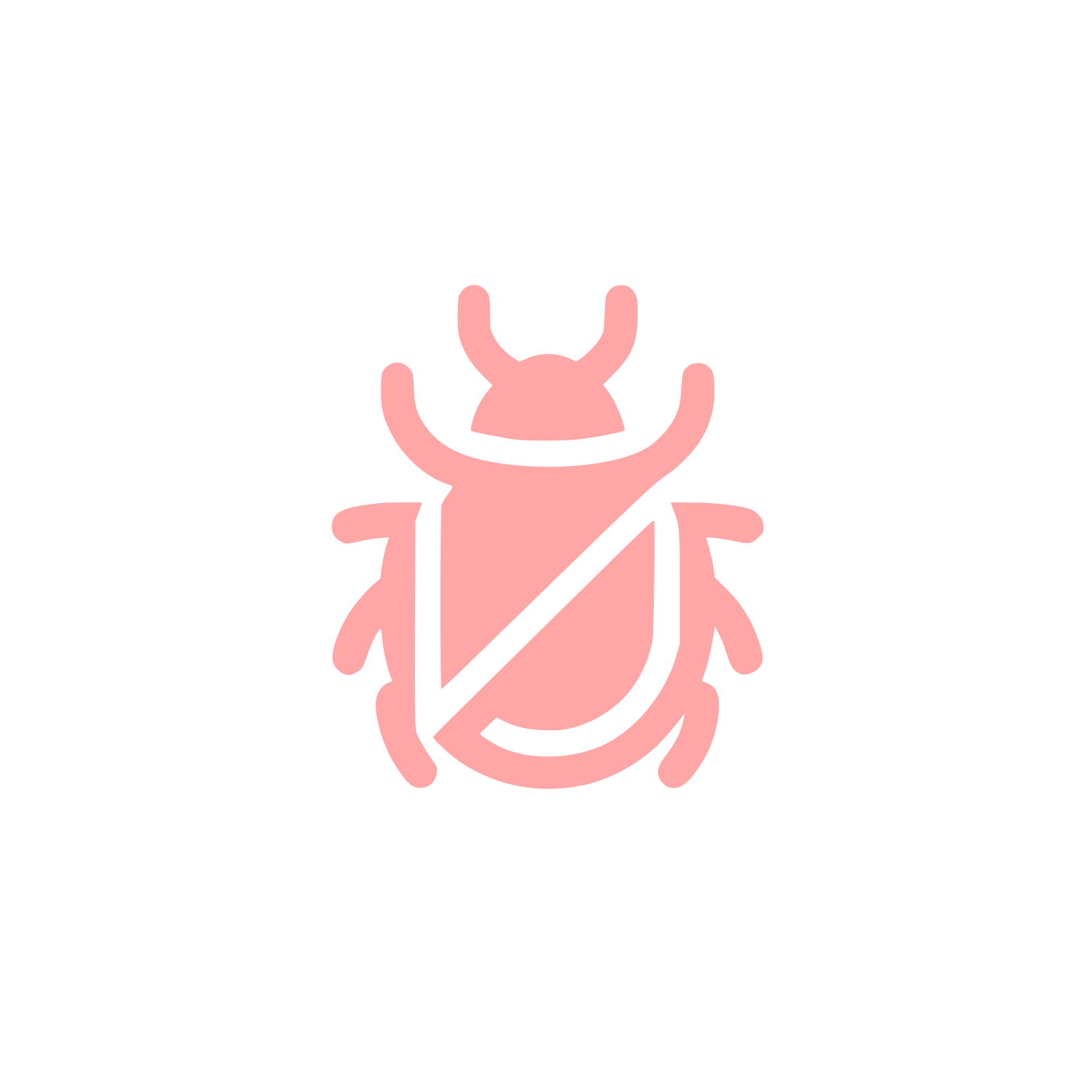 Logo Beetle Design #ffa6a6