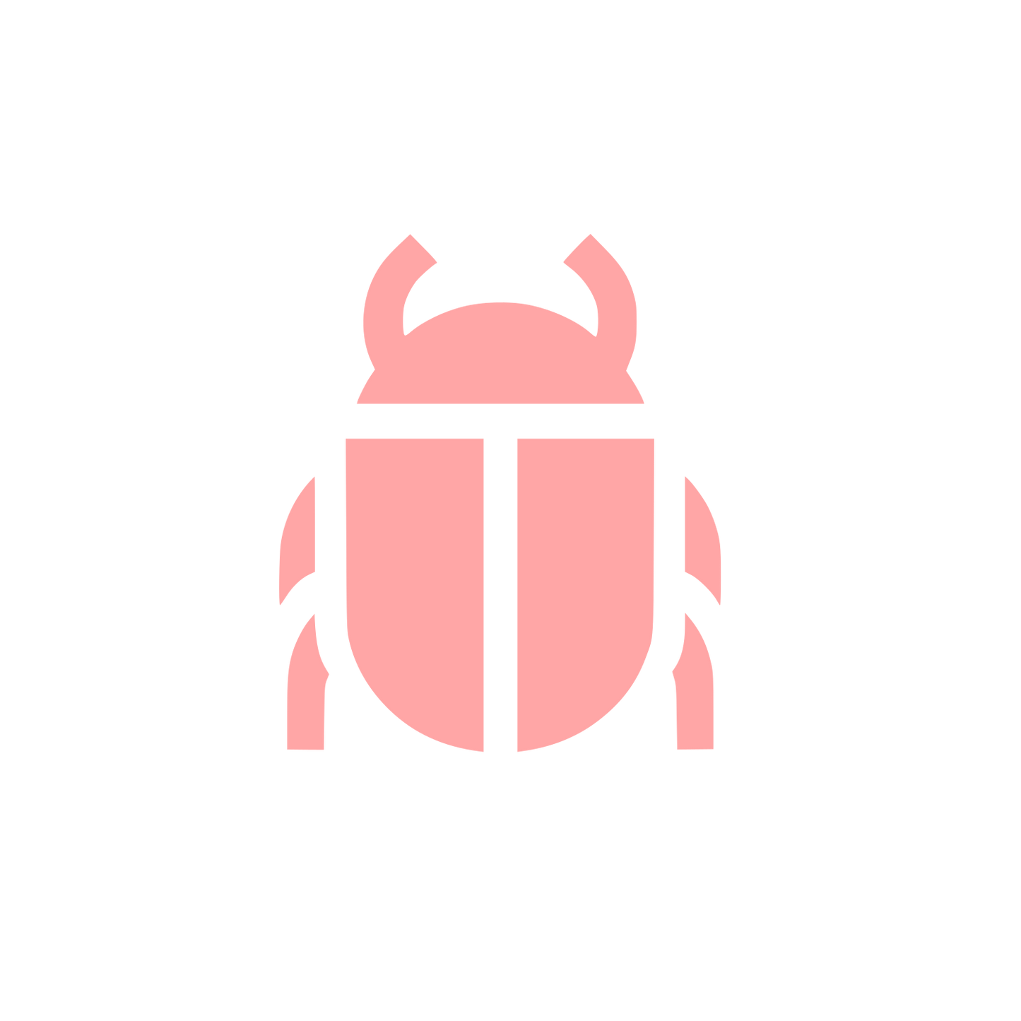Beetle Logo Design #ffa6a6