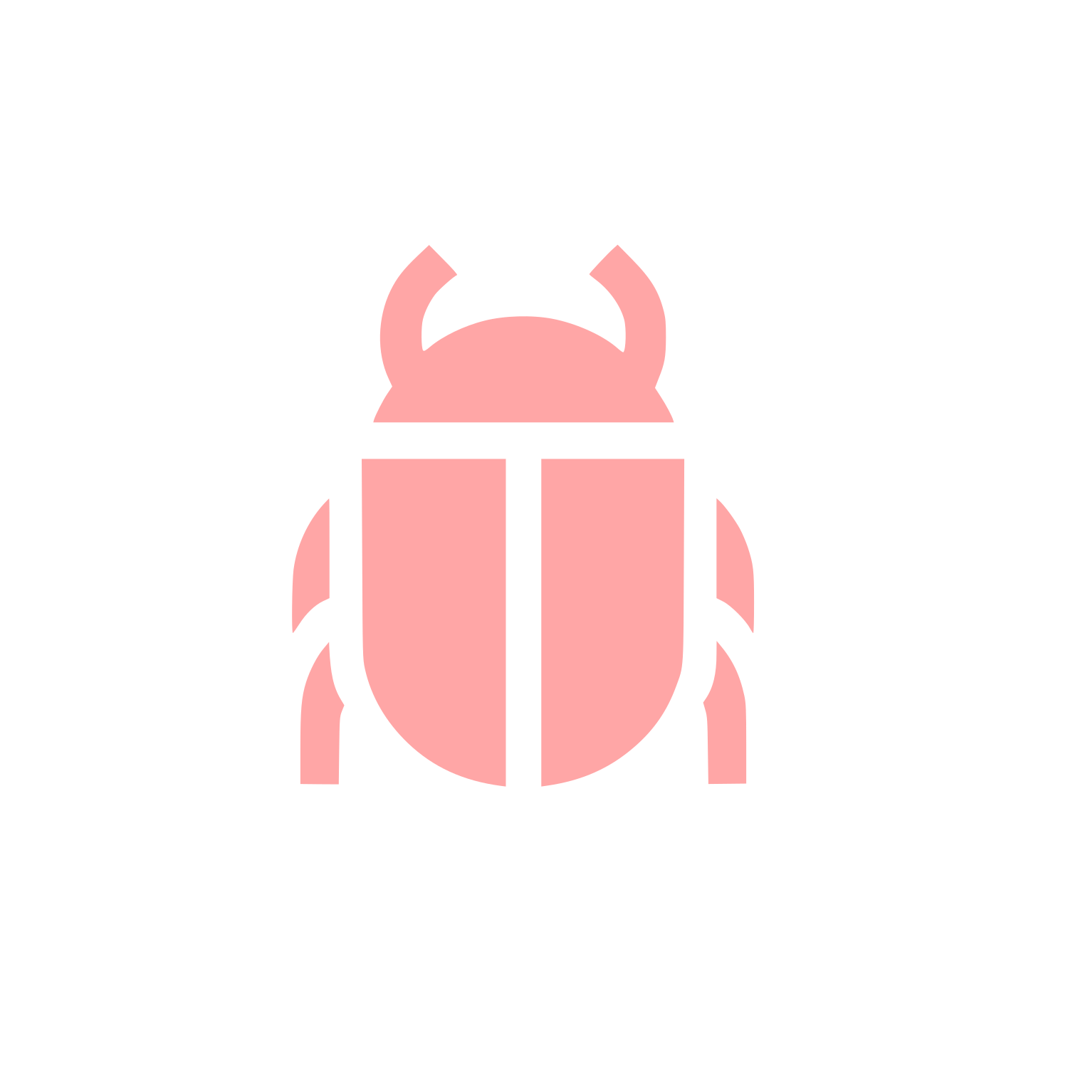 Beetle Logo Design #ffa6a6