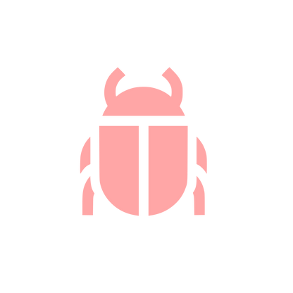 Beetle Logo Design #ffa6a6