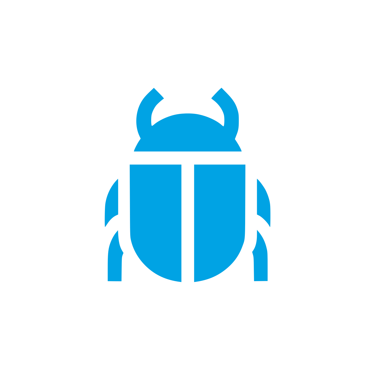 Beetle Logo Design #00a3e4