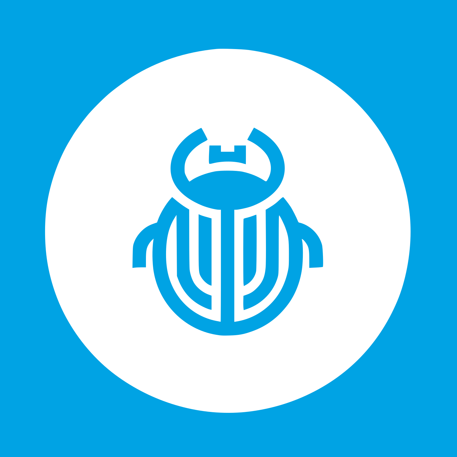 Beetle Logo Design #00a3e4