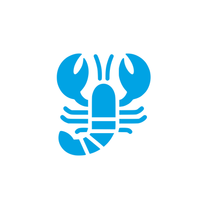 Logo of a Lobster #00a3e4