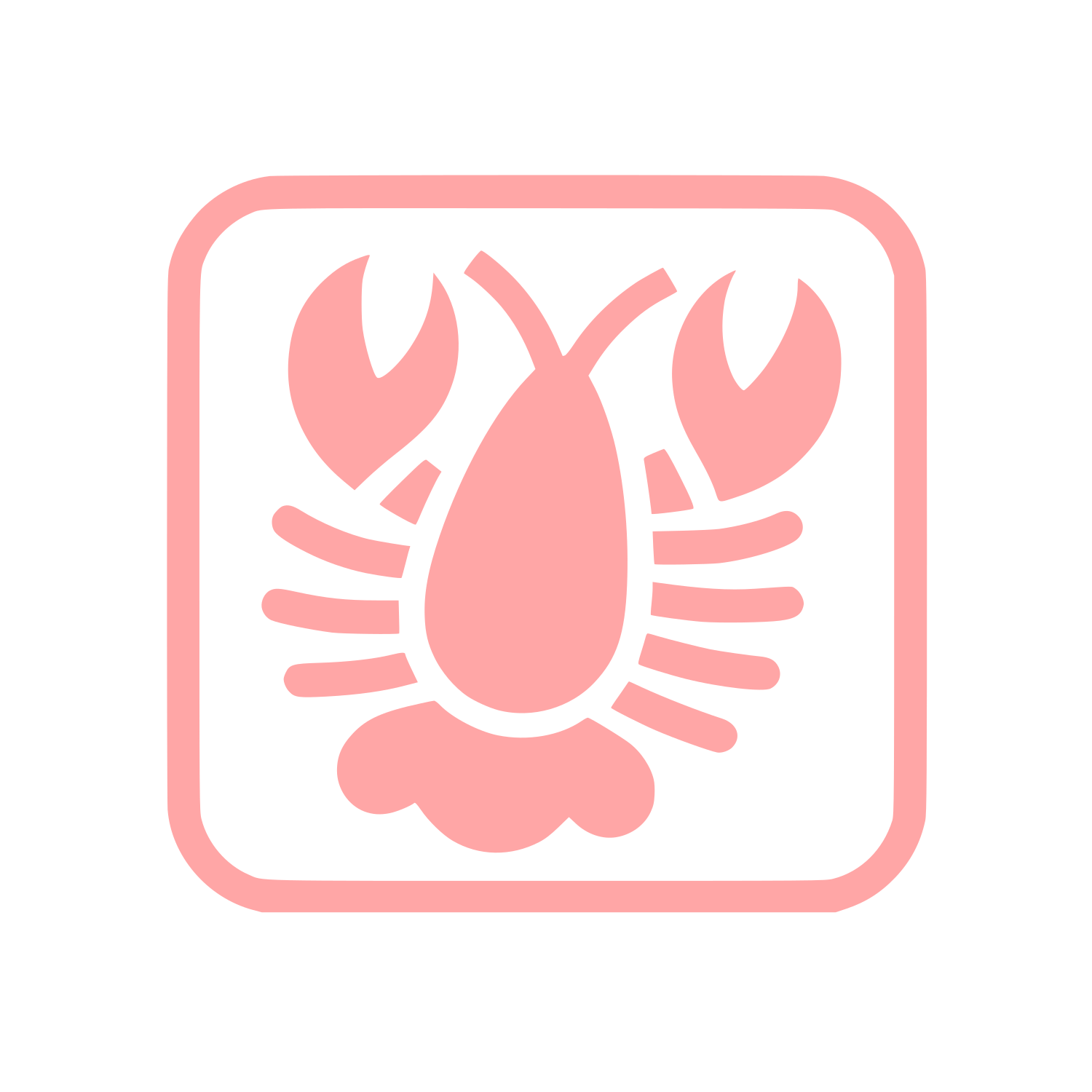 Logo of a Lobster #ffa6a6
