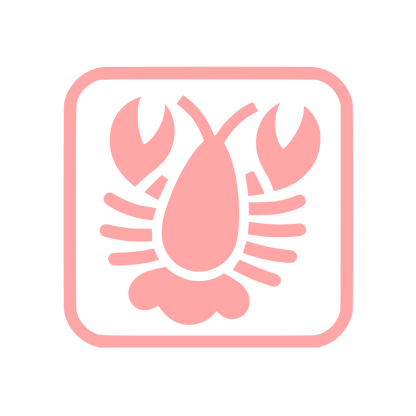 Logo of a Lobster #ffa6a6