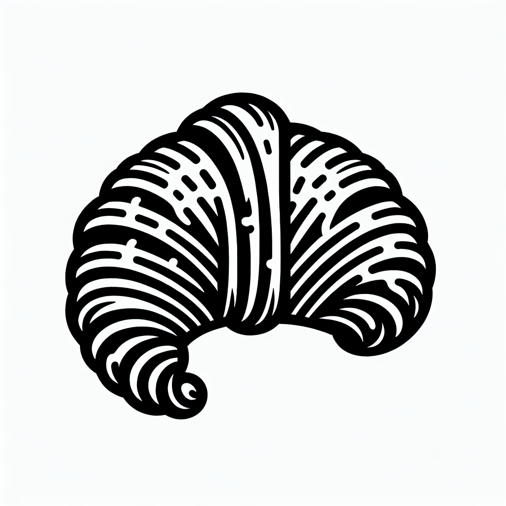 Croissant Pastry Logo