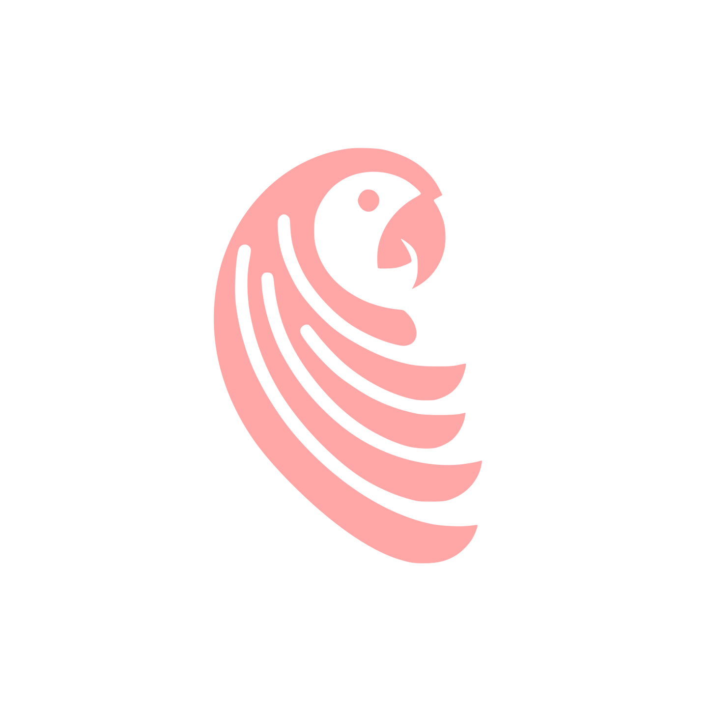 Parrot Logo #ffa6a6