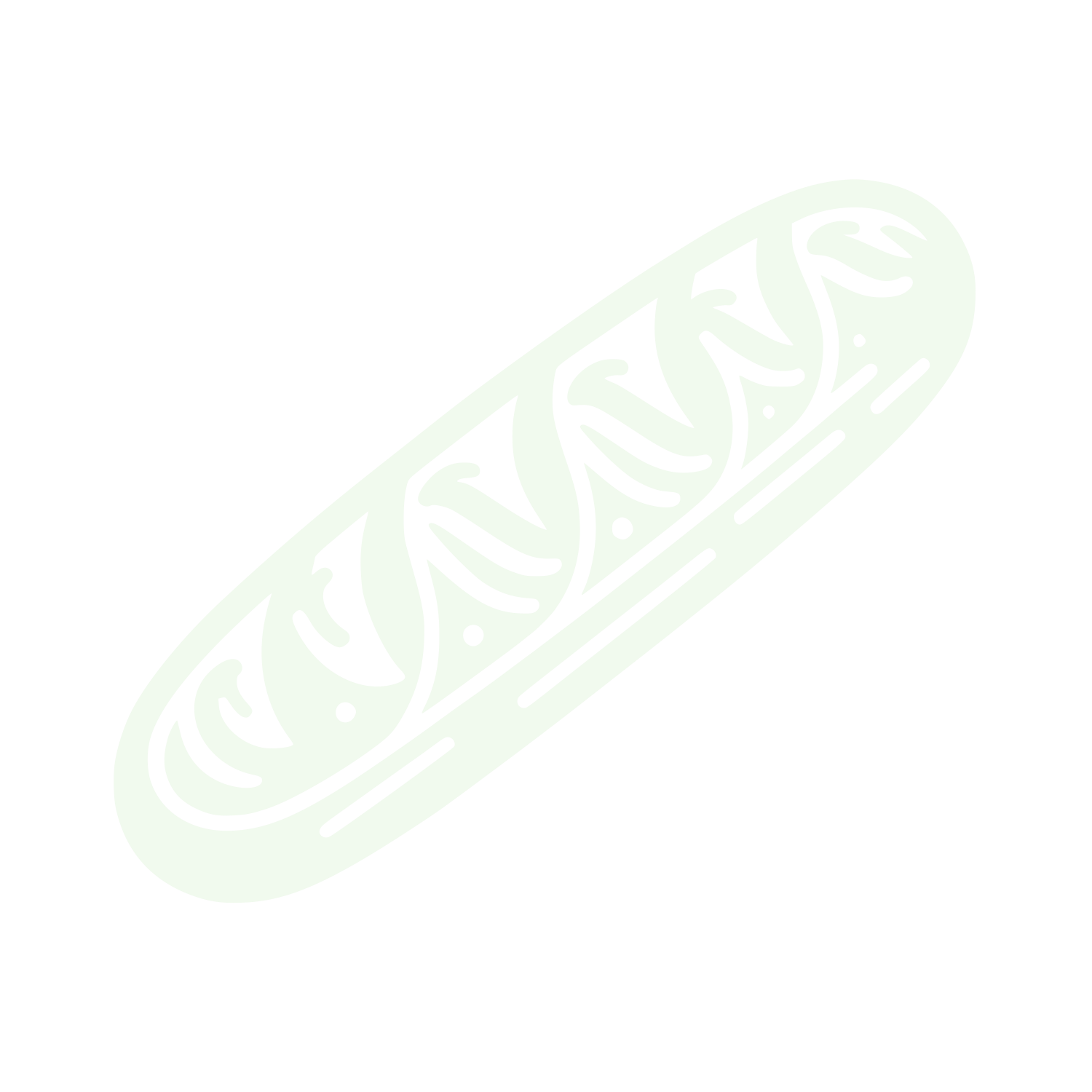 Patterned Baguette Bread Logo #F1FAEE