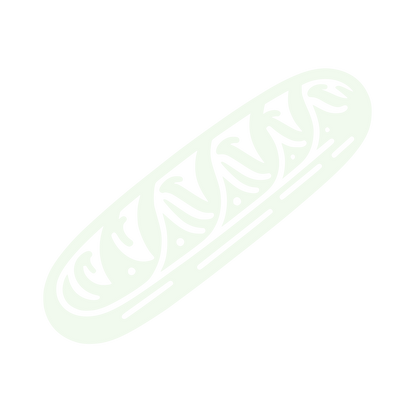Patterned Baguette Bread Logo #F1FAEE