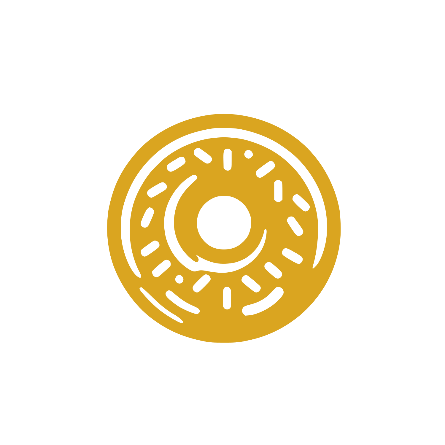 Donut Ring Logo #DAA520