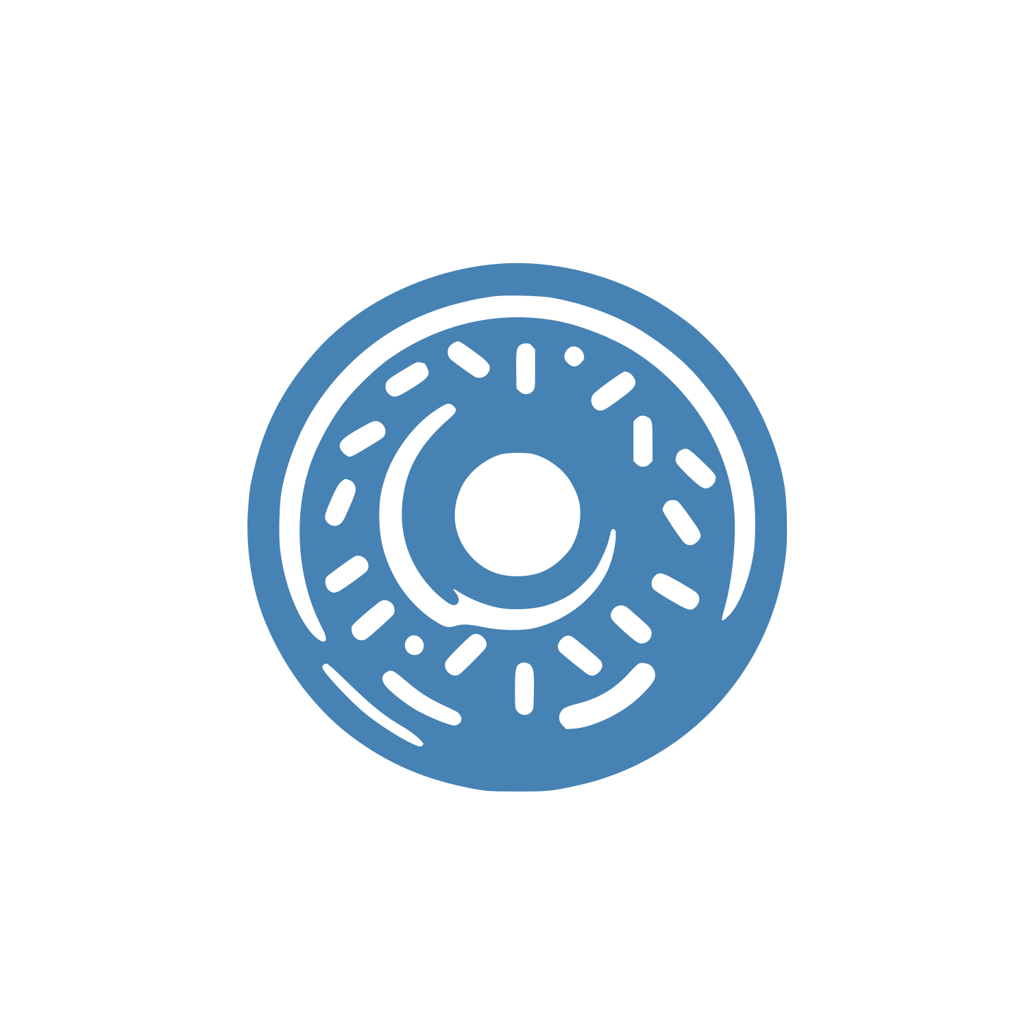 Donut Ring Logo #4682B4
