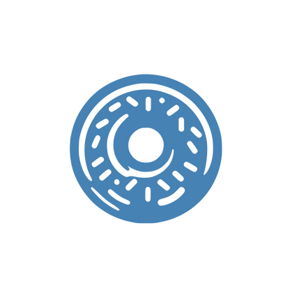 Donut Ring Logo #4682B4