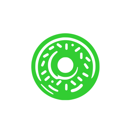 Donut Ring Logo #32CD32
