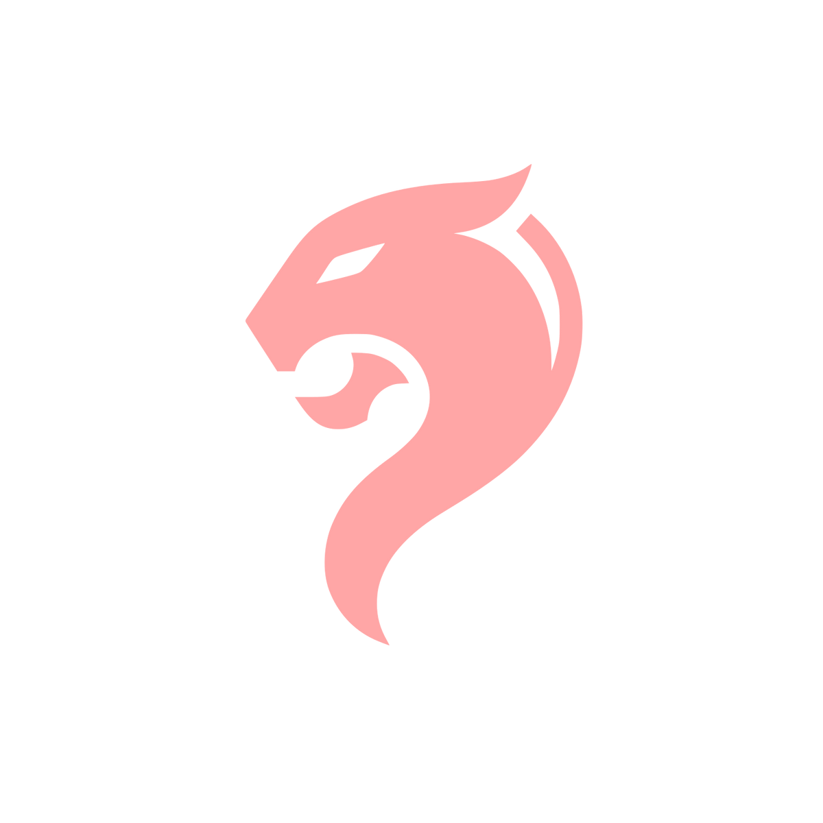 Bold Lion Logo #ffa6a6