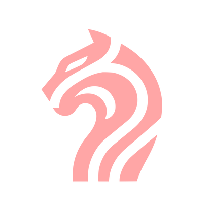 Bold Lion Logo #ffa6a6