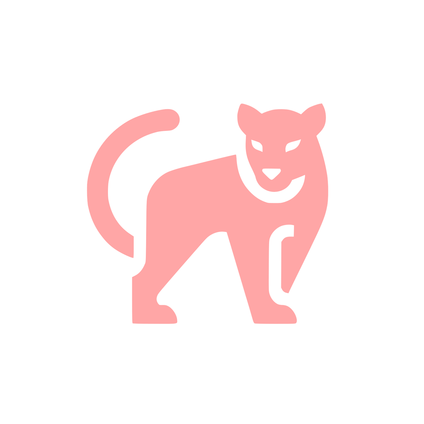 Black Panther Logo #ffa6a6