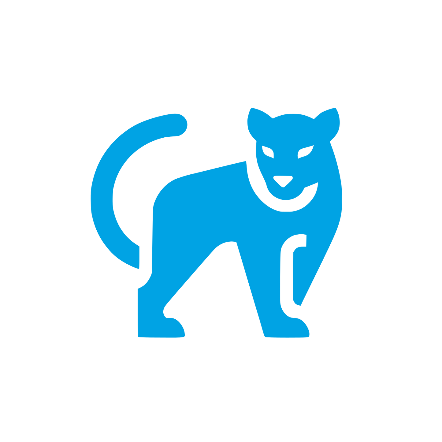 Black Panther Logo #00a3e4