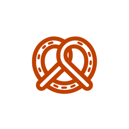 Twisted Pretzel Logo #C04000