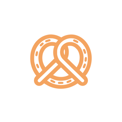 Twisted Pretzel Logo #F4A460