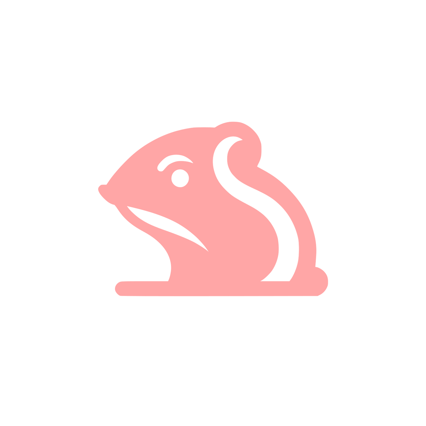 Logo of a Rodent #ffa6a6