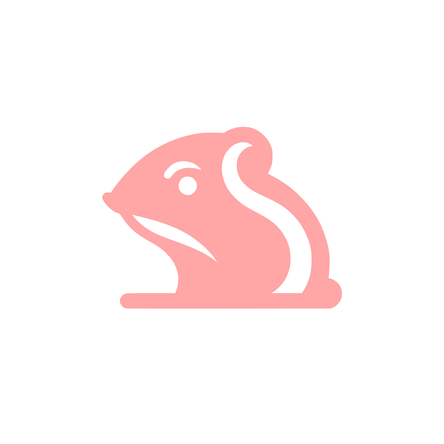 Logo of a Rodent #ffa6a6