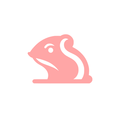 Logo of a Rodent #ffa6a6
