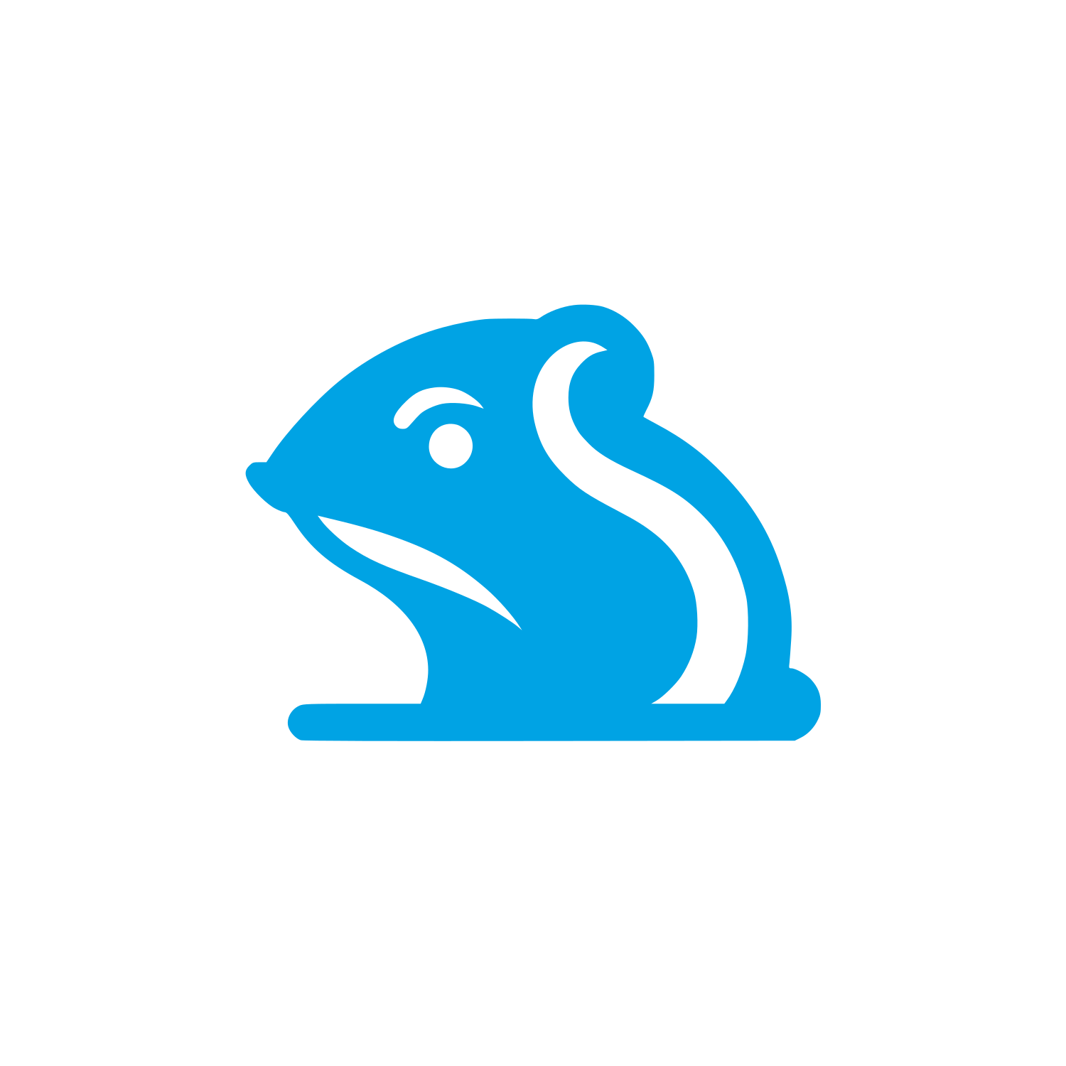 Logo of a Rodent #00a3e4