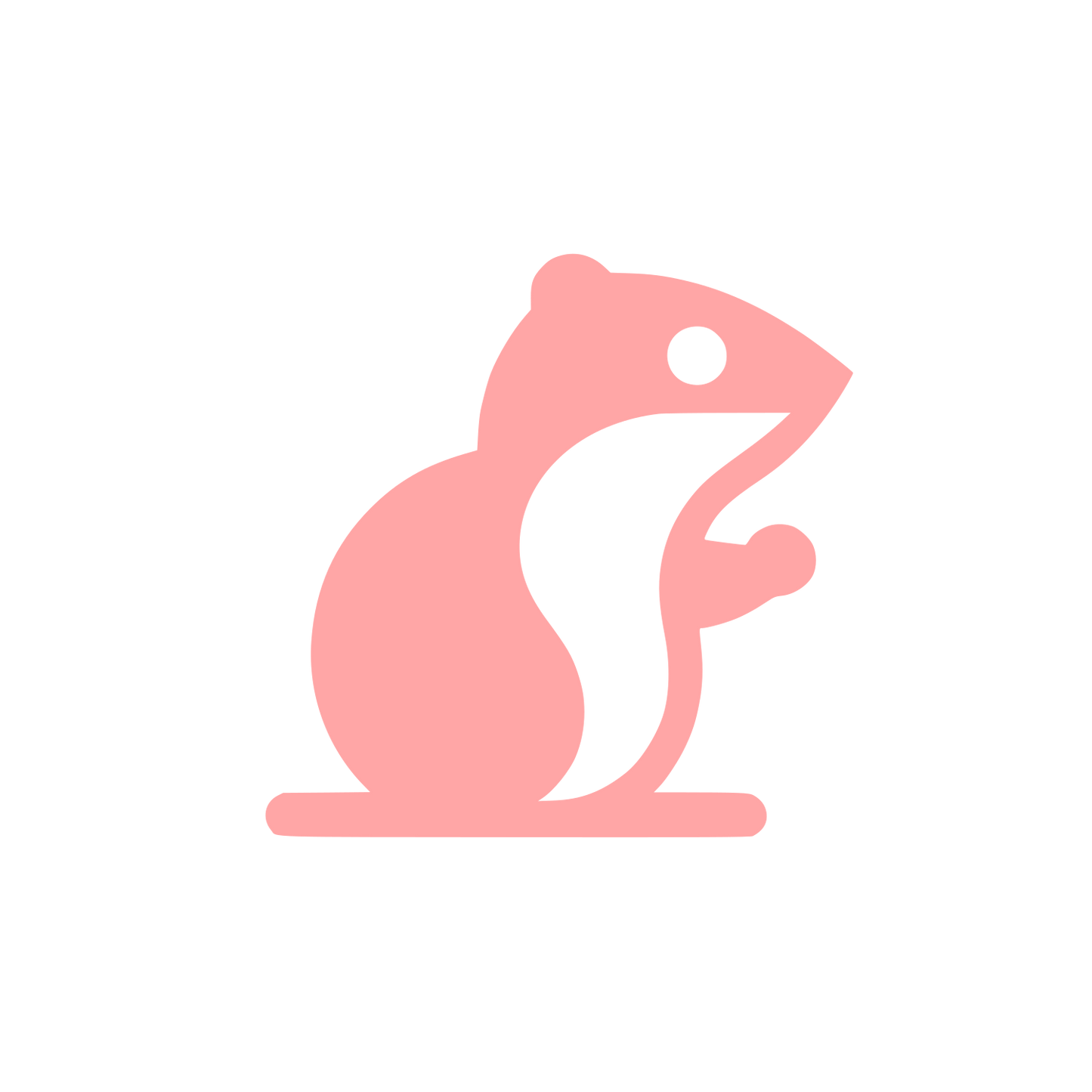 Logo of a Rodent #ffa6a6