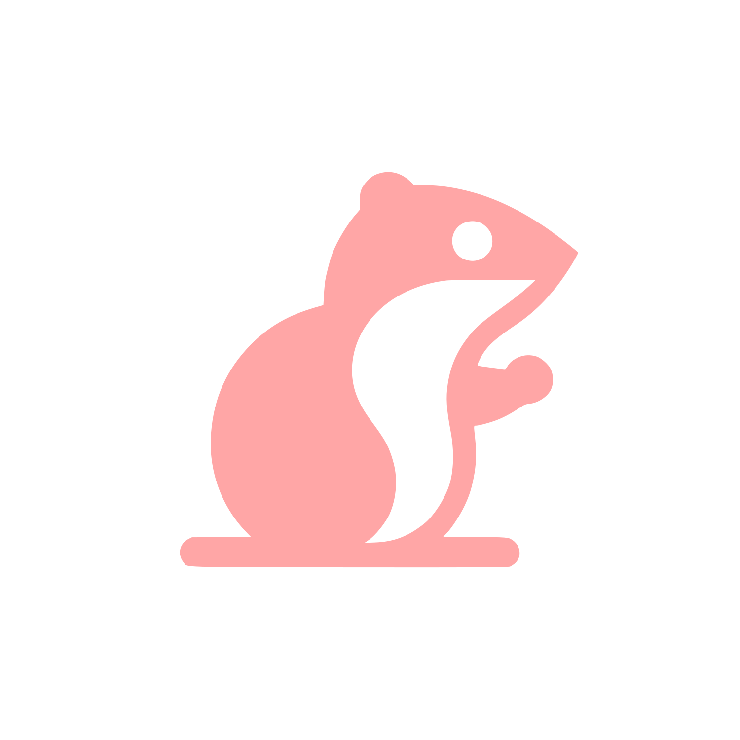 Logo of a Rodent #ffa6a6