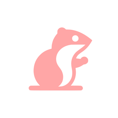Logo of a Rodent #ffa6a6