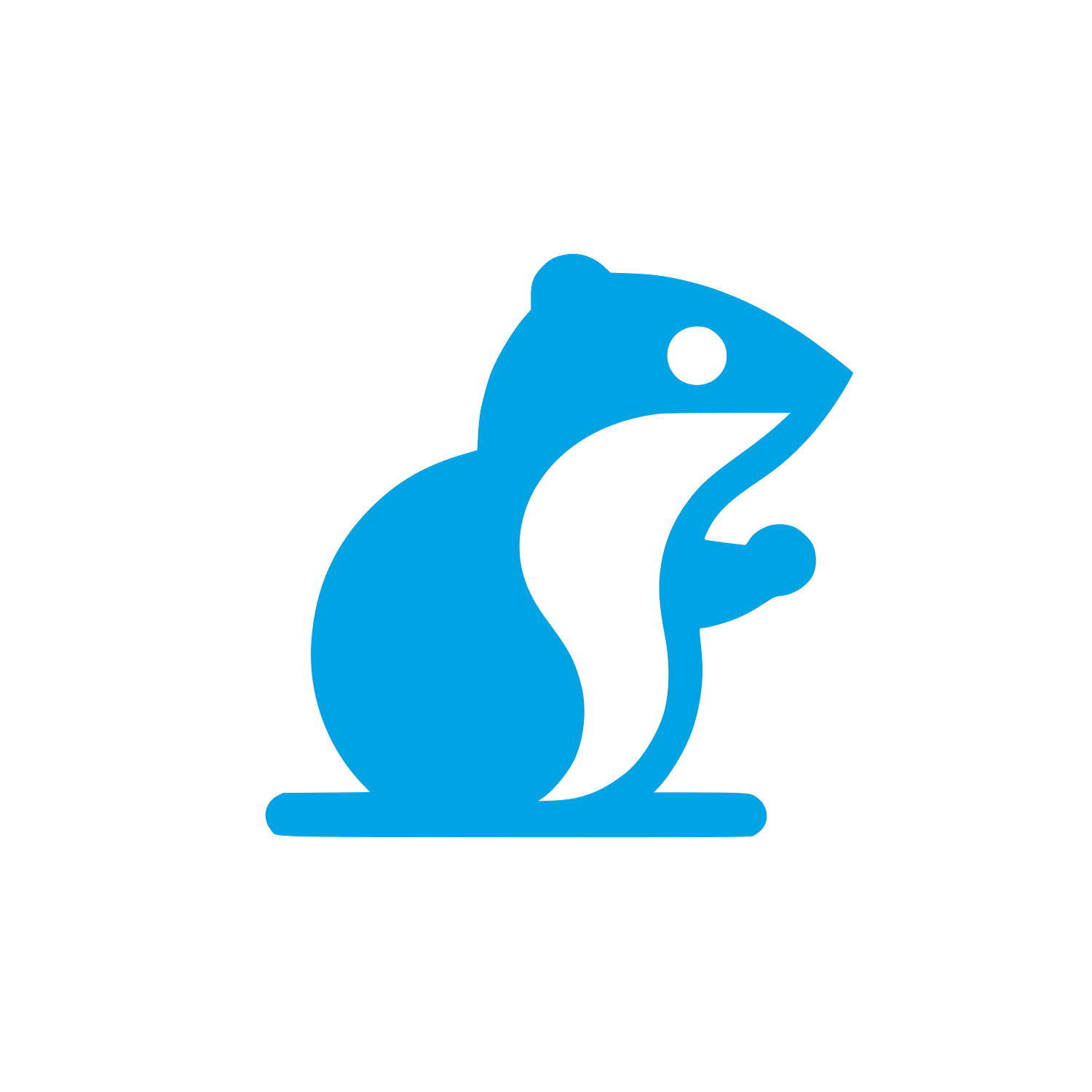 Logo of a Rodent #00a3e4