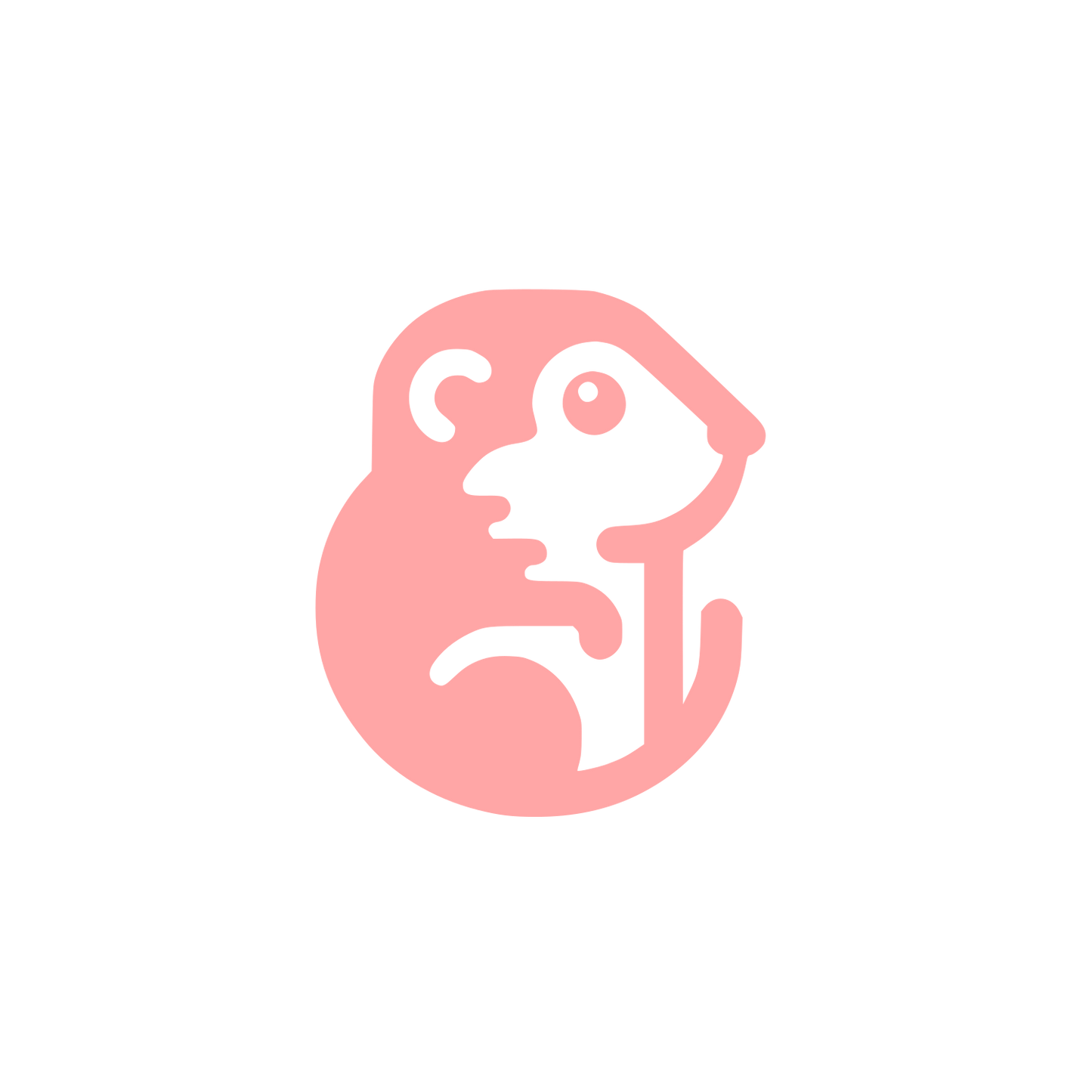 Logo of a Meerkat #ffa6a6