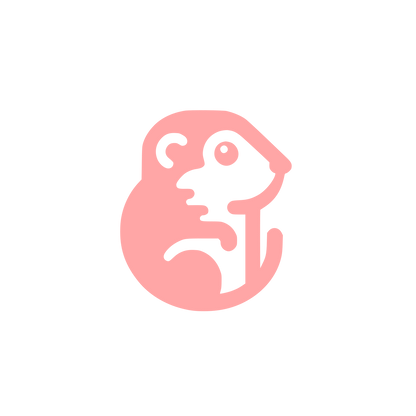 Logo of a Meerkat #ffa6a6