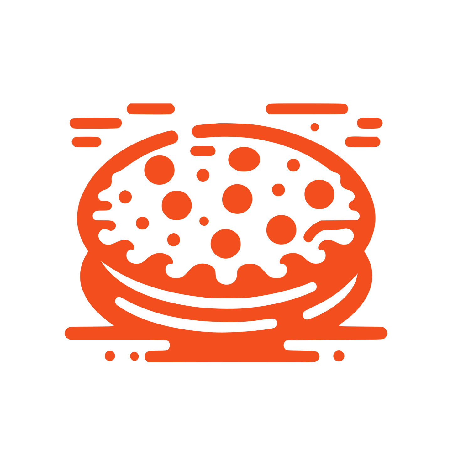 Burger Bun Logo #F24E1E