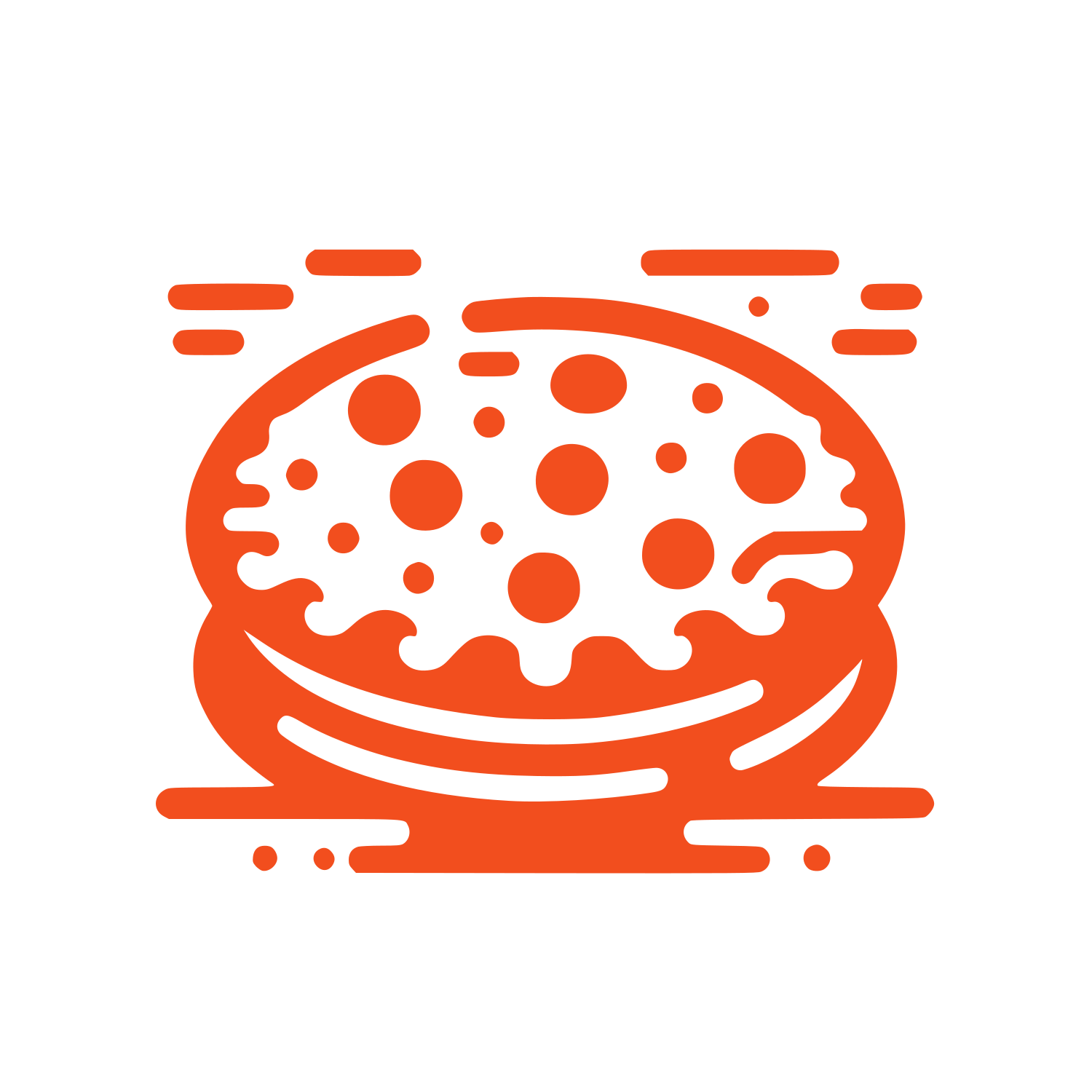 Burger Bun Logo #F24E1E
