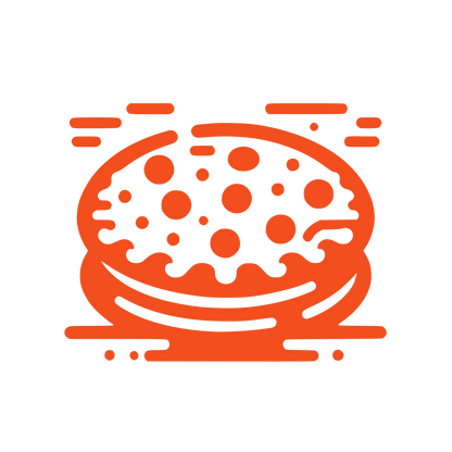 Burger Bun Logo #F24E1E