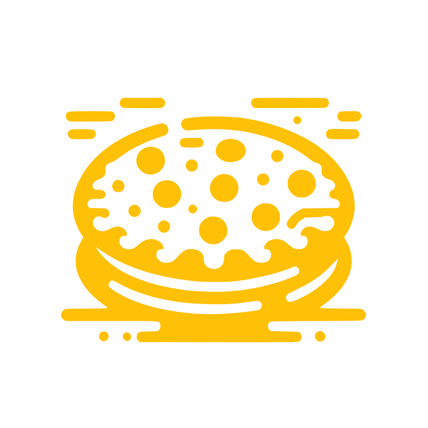 Burger Bun Logo #FFC107