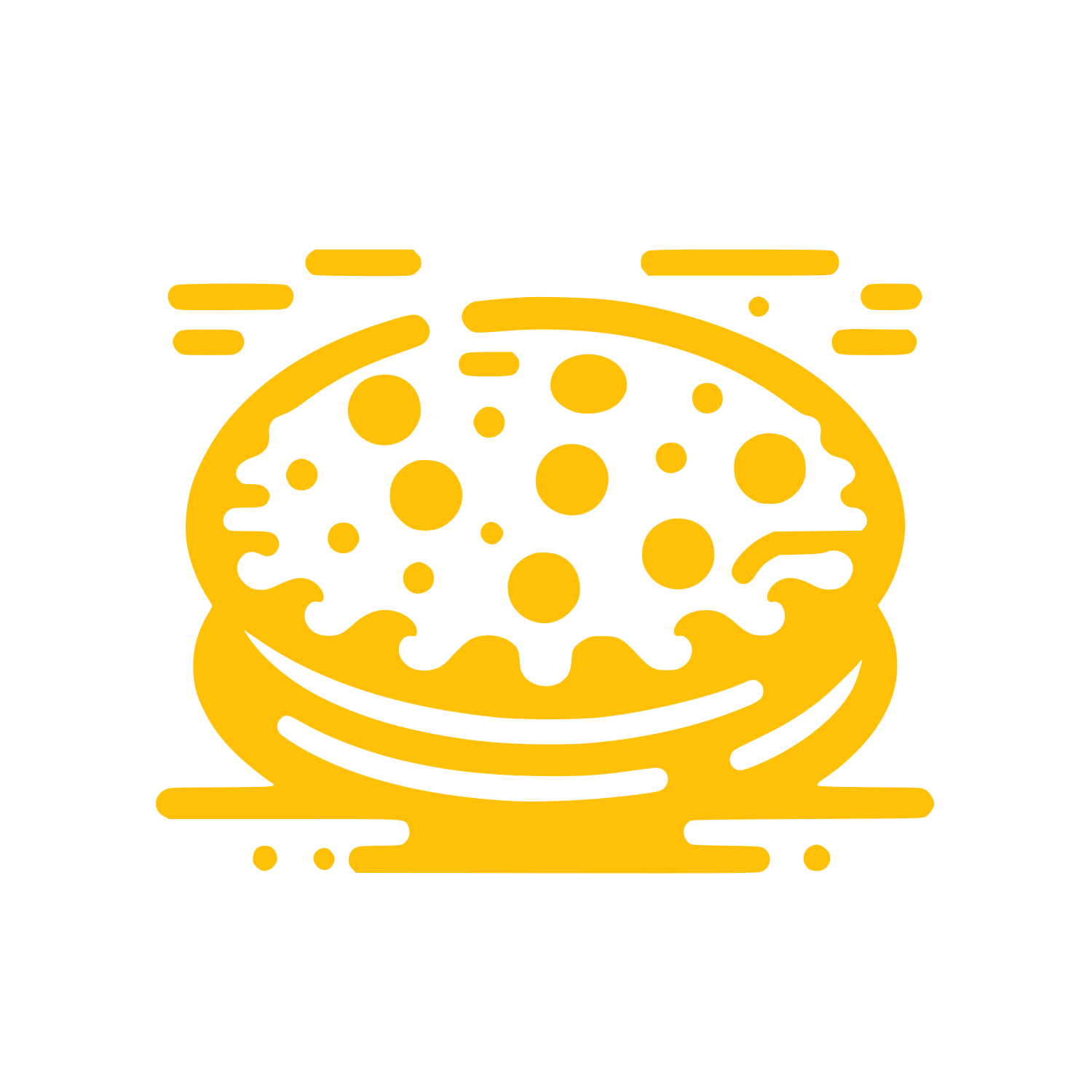 Burger Bun Logo #FFC107