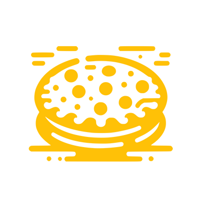 Burger Bun Logo #FFC107